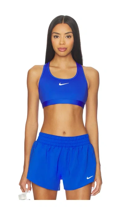 Nike Padded Sports Bra In Blue