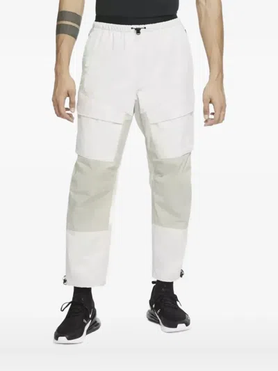 Nike Panelled Woven Trousers In White