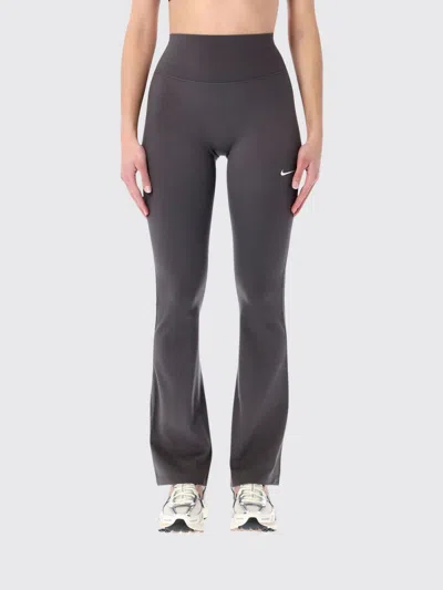 Nike Pants  Woman Color Grey In Brown