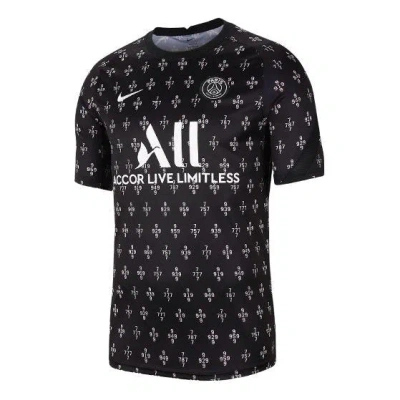 Nike Paris Saint-germain Away Dri-fit Pre-match Soccer Jerseys 'black'