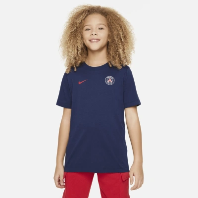 Nike Paris Saint-germain Big Kids'  Soccer T-shirt In Blue