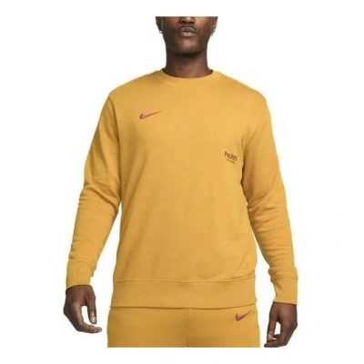 Nike Paris Saint-germain Club Football Crew-neck French Terry Sweatshirt 'gold'