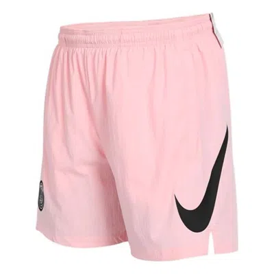 Nike Paris Saint-germain Contrasting Colors Logo Printing Sports Shorts Pink