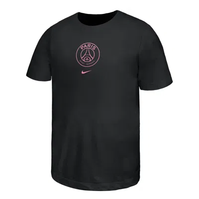 Nike Paris Saint-germain Core Big Kids'  Soccer T-shirt In Black