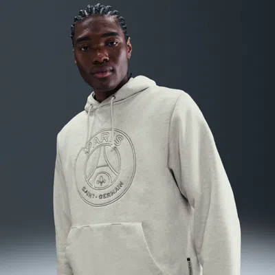 Nike Paris Saint-germain Standard Issue  Men's Dri-fit Soccer Pullover Hoodie In White