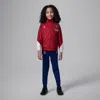 Nike Paris Saint-germain Strike Fourth Little Kids' Jordan Dri-fit Soccer Knit Tracksuit In Red