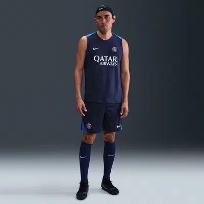 Nike Paris Saint-germain Strike  Men's Dri-fit Soccer Knit Shorts In Blue