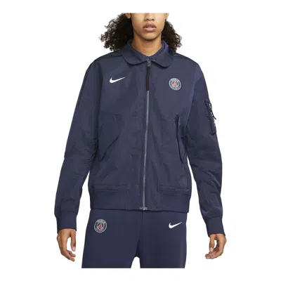 Nike Paris Saint-germain Unlined Bomber Jacket 'navy' In Blue