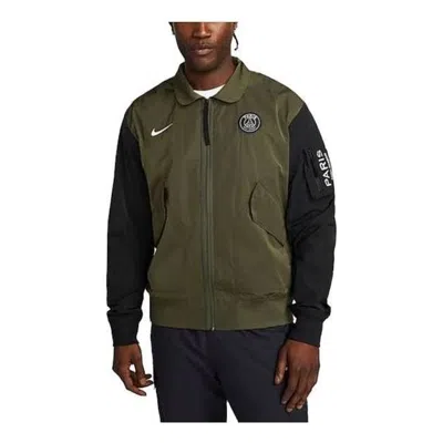 Nike Paris Saint-germain Unlined Full-zip Bomber Jacket 'green'