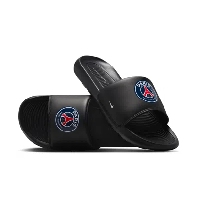 Nike Paris Saint-germain Victori One  Men's Soccer Slides In Black