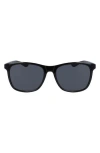 Nike Passage 55mm Square Sunglasses In Black/dark Grey