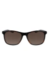 Nike Passage 55mm Square Sunglasses In Tortoise/brown Gradient