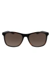 Nike Passage 55mm Square Sunglasses In Tortoise/brown Gradient