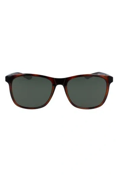 Nike Passage 55mm Square Sunglasses In Tortoise/green