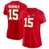 NIKE NIKE PATRICK MAHOMES RED KANSAS CITY CHIEFS SUPER BOWL LVIII PATCH PLAYER NAME & NUMBER T-SHIRT