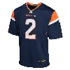 Nike Patrick Surtain Ii Denver Broncos Big Kids'  Nfl Game Jersey In Blue