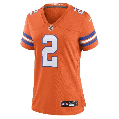 Nike Patrick Surtain Ii Denver Broncos  Women's Nfl Game Football Jersey In Orange