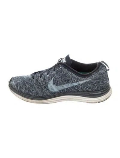 Pre-owned Nike Patterned Athletic Sneakers In Blue