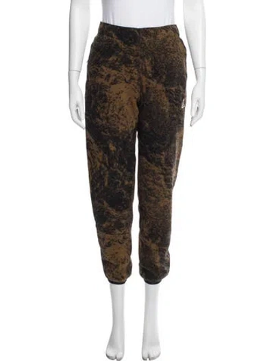 Pre-owned Nike Patterned Sweatpants In Brown