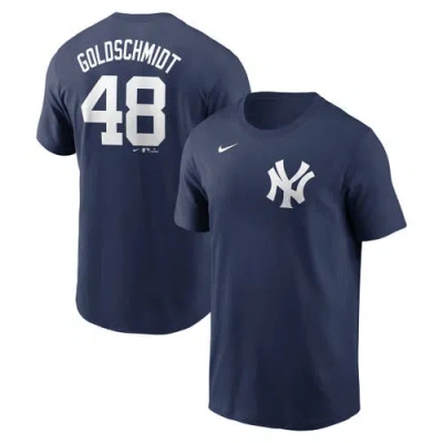 Nike Paul Goldschmidt Navy New York Yankees Fuse Name & Number T-shirt