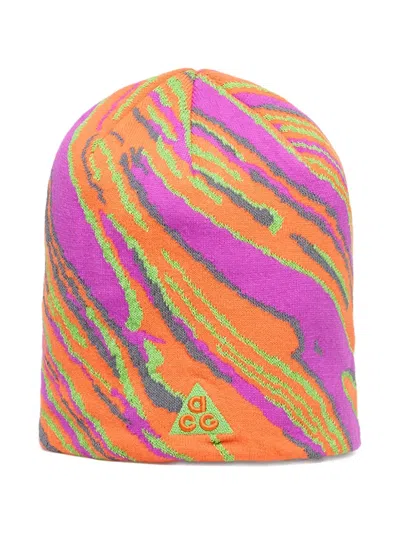 Nike Peak Big Bend Beanie Hat In Multi