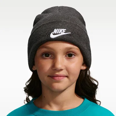 Nike Peak Big Kids' Beanie In Black