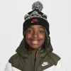 Nike Big Kids Peak Pom Beanie In Black