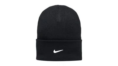 Pre-owned Nike Peak Swoosh Beanie In Black