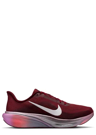 Nike Woman Sneakers Burgundy Size 8 Textile Fibers In Red