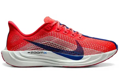 Pre-owned Nike Pegasus Plus (women's) Sneakers In Bright Crimson/deep Royal Blue/silt Red