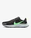 Nike Pegasus Trail 3 Da8697-004 Men's Celery Green Strike Running Shoes Nr5930 In Black