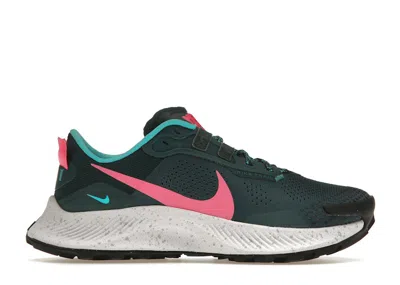 Pre-owned Nike Pegasus Trail 3 Pink Glow (women's) Sneakers In Dark Teal Green/armory Navy/turquoise Blue