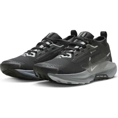 Nike Pegasus Trail 5 Gore-tex Running Shoes Womens In Black/cool Grey/wolf Grey