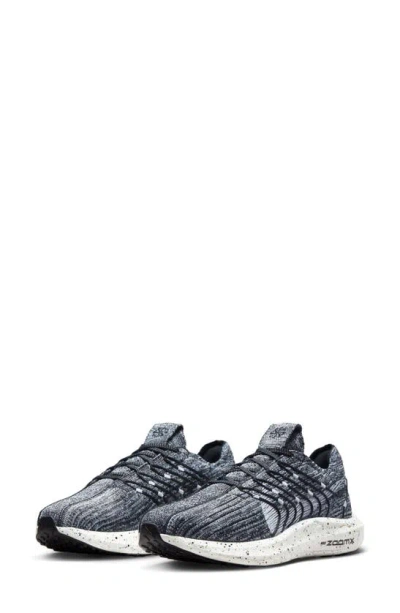 Nike Pegasus Turbo Next Nature Flyknit Running Shoe In Black/ White