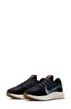 Nike Pegasus Turbo Next Nature Flyknit Running Shoe In Black/ White/ Anthracite/ Aqua