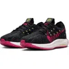 Nike Pegasus Turbo Next Nature Flyknit Running Shoe In Black/fireberry/anthracite