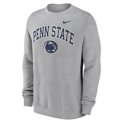 Nike Penn State Arch  Men's College Pullover Crew In Gray