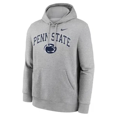 Nike Penn State Arch  Men's College Pullover Hoodie In Gray