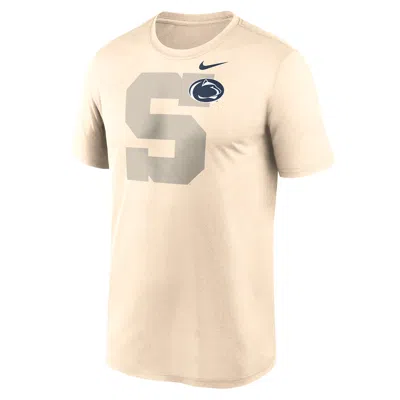 Nike Natural Penn State Nittany Lions Campus Shadow Legend Performance T-shirt In Neutral