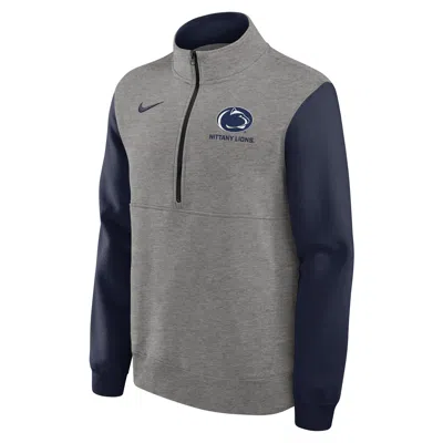 NIKE PENN STATE CLUB  MEN'S COLLEGE 1/2-ZIP CREW,1015865641