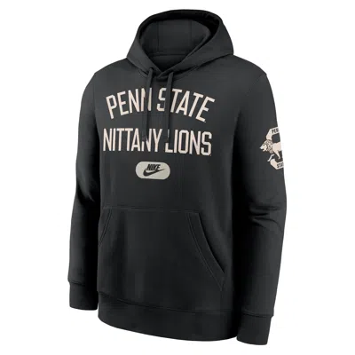 Nike Black Penn State Nittany Lions Club Fleece Fashion Hoodie