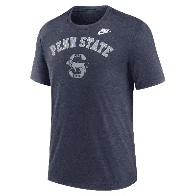 Nike Heather Navy Penn State Nittany Lions Legacy Arch Tri-blend T-shirt In Blue