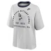 Nike Penn State Legacy Arch Script Boxy  Women's College T-shirt In Gray