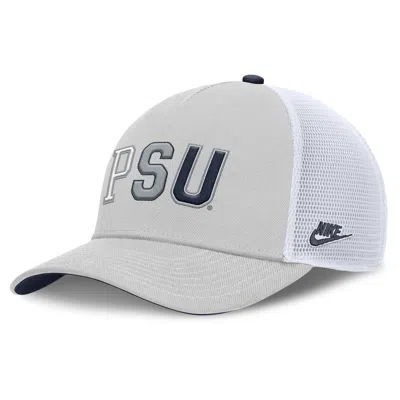 Nike Penn State Legacy Basketball Rise  Unisex College Trucker Adjustable Hat In Gray