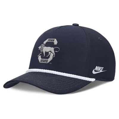Nike Penn State Legacy Basketball Rope Rise  Unisex College Adjustable Hat In Blue