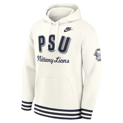 Nike Penn State Legacy Retro Menâs  Men's College Pullover Hoodie In White
