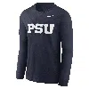 Nike Men's Navy Penn State Nittany Lions Primetime Alternate Logo Legend Long Sleeve T-shirt In Blue