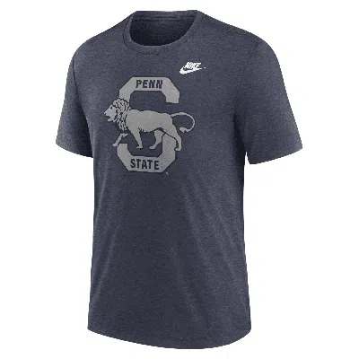 Nike Penn State Nittany Lions Blitz Evergreen Legacy Primary  Men's College T-shirt In Blue