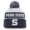Nike Penn State Nittany Lions Primetime Peak  Unisex College Cuffed Pom Beanie In Blue