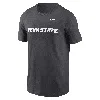 Nike Men's Navy Penn State Nittany Lions Primetime Legend Wordmark T-shirt In Grey